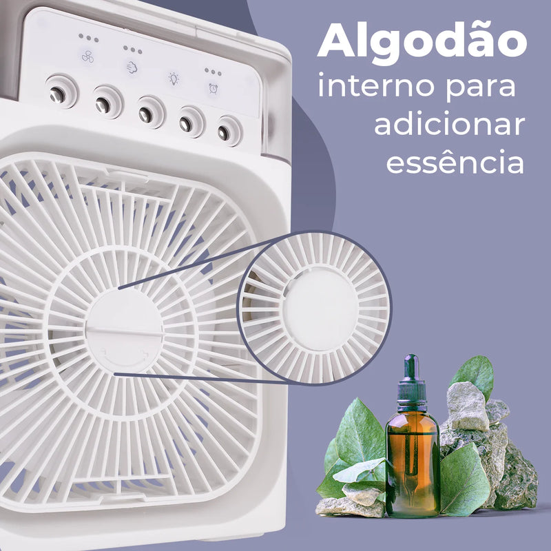 Mini Ar Condicionado Ventilador Umidificador Climatizador